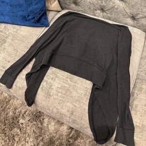 Calia Cabin Yogi Open Front Wrap Heather Gray - Size S